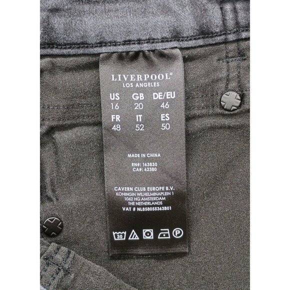 Liverpool Los Angeles The Skinny Jeans Womens 16 High Rise Stretch Denim Pants‎ - Picture 8 of 9